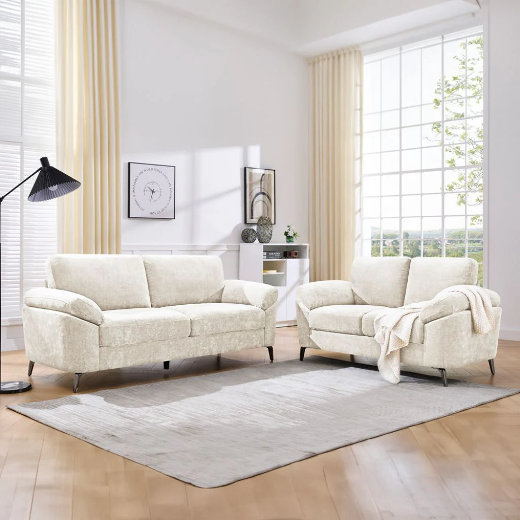 Camden Cream 3+2 Sofa Set by Derrys