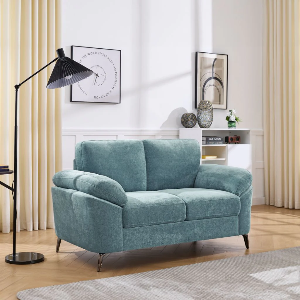 Camden Teal 2-Seater Sofa by Derrys