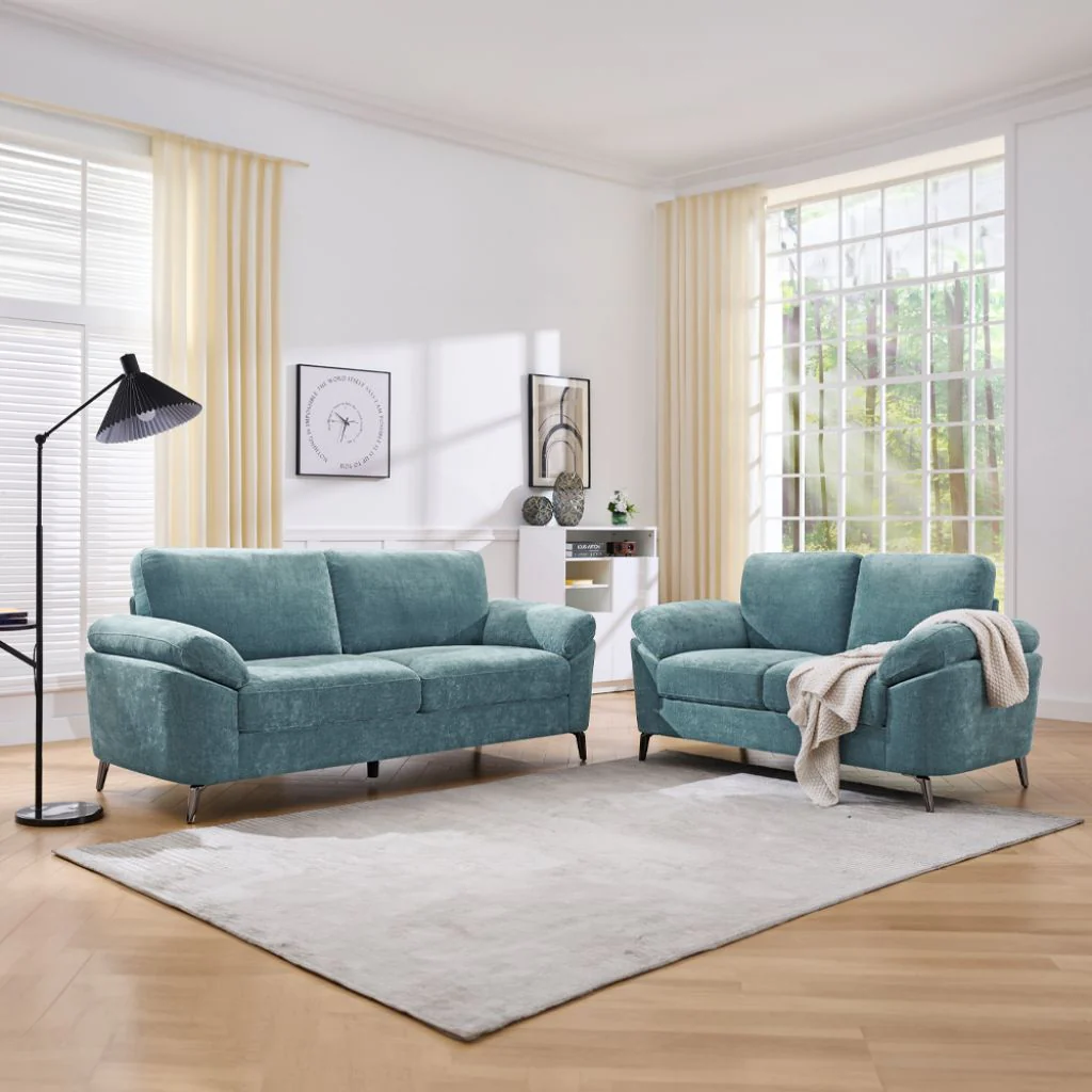 Camden Teal 3+2 Sofa Set by Derrys