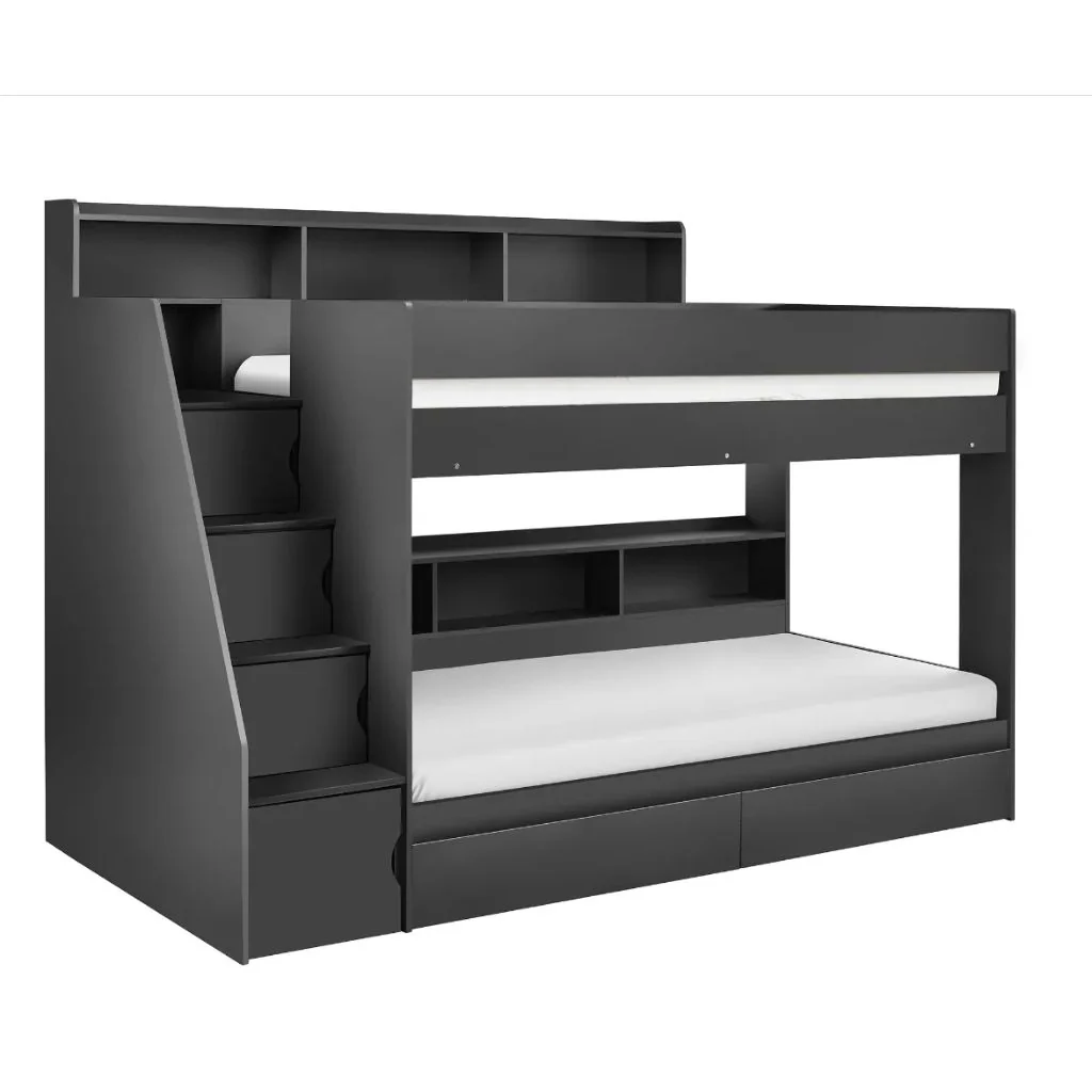 Camelot Anthracite Staircase Bunk Bed by Julian Bowen - Image 4