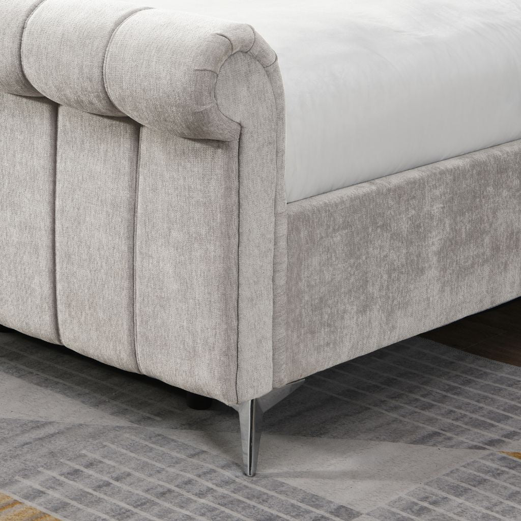 Carlow Beige 5ft Storage Bedframe by GIE - Image 2