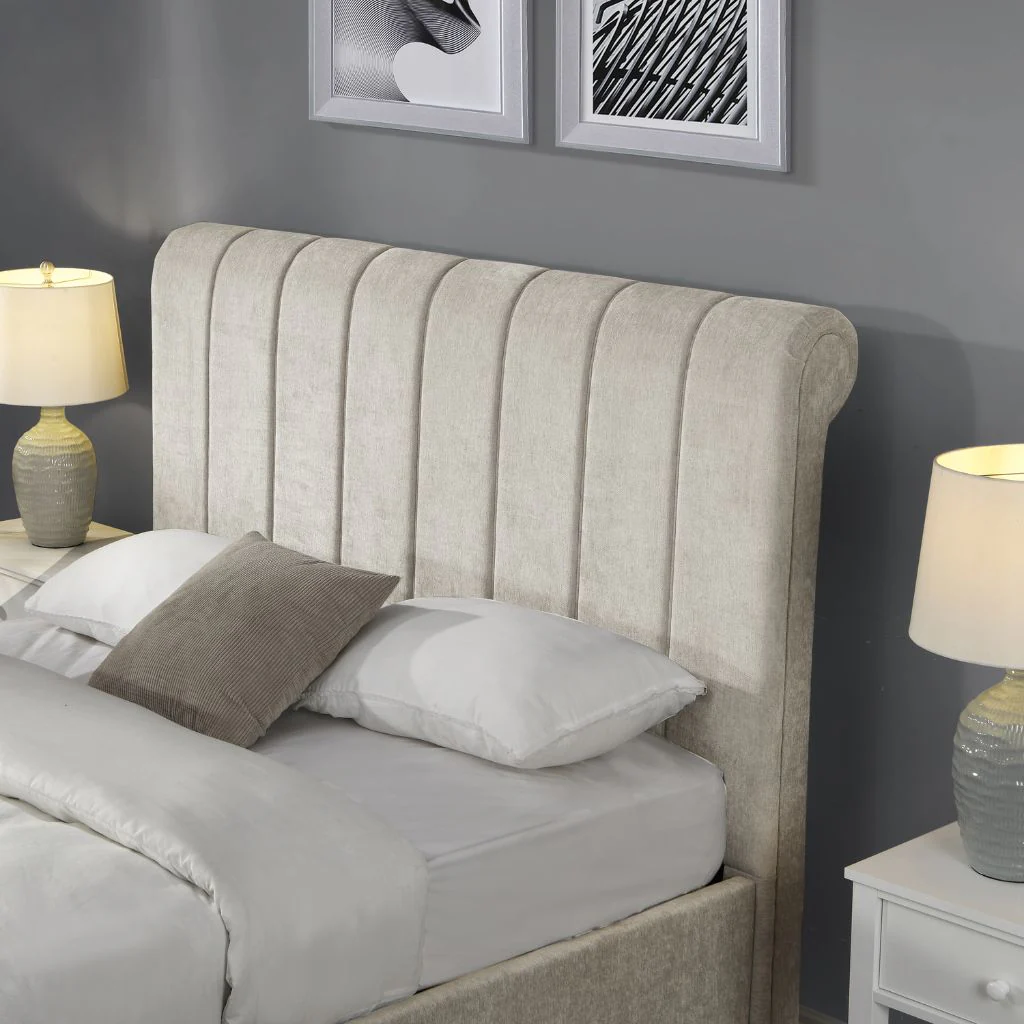 Carlow Beige 5ft Storage Bedframe by GIE - Image 3