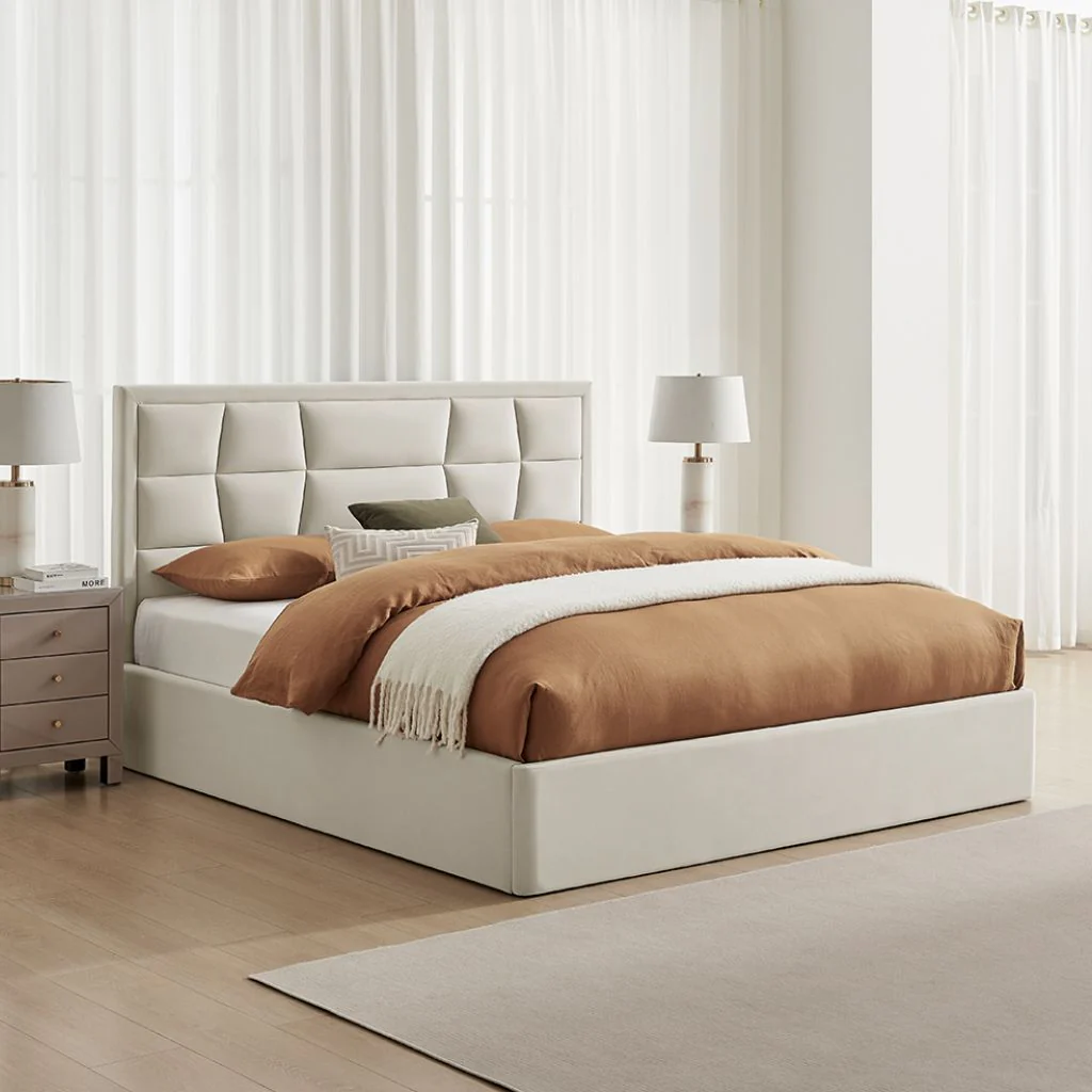 Carmen Natural Storage Bedframe Range by Limelight - Image 2