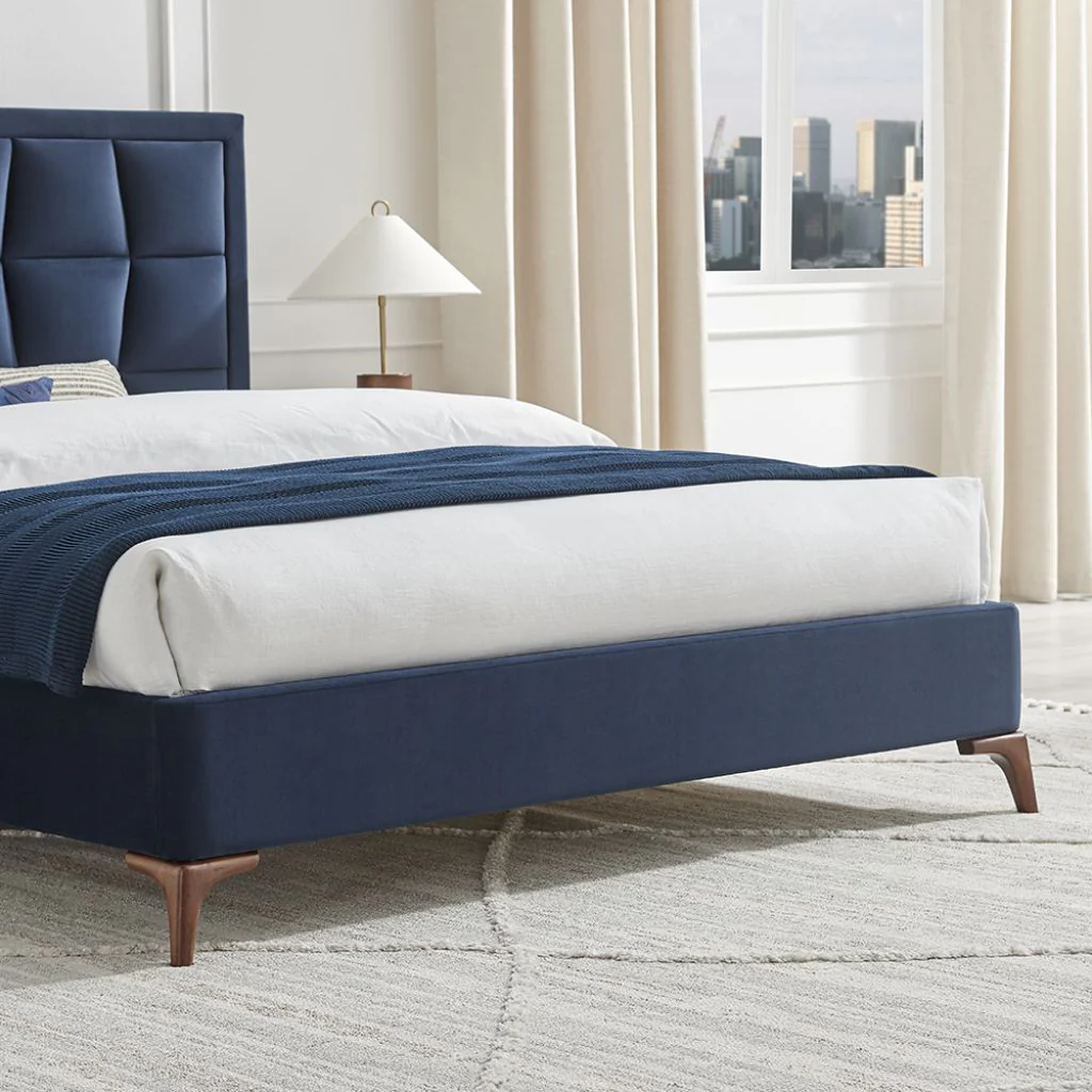 Carmen Navy Blue Bedframe Range by Limelight - Image 3