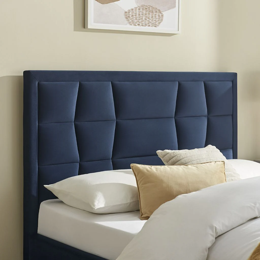 Carmen Navy Blue Storage Bedframe Range by Limelight - Image 3