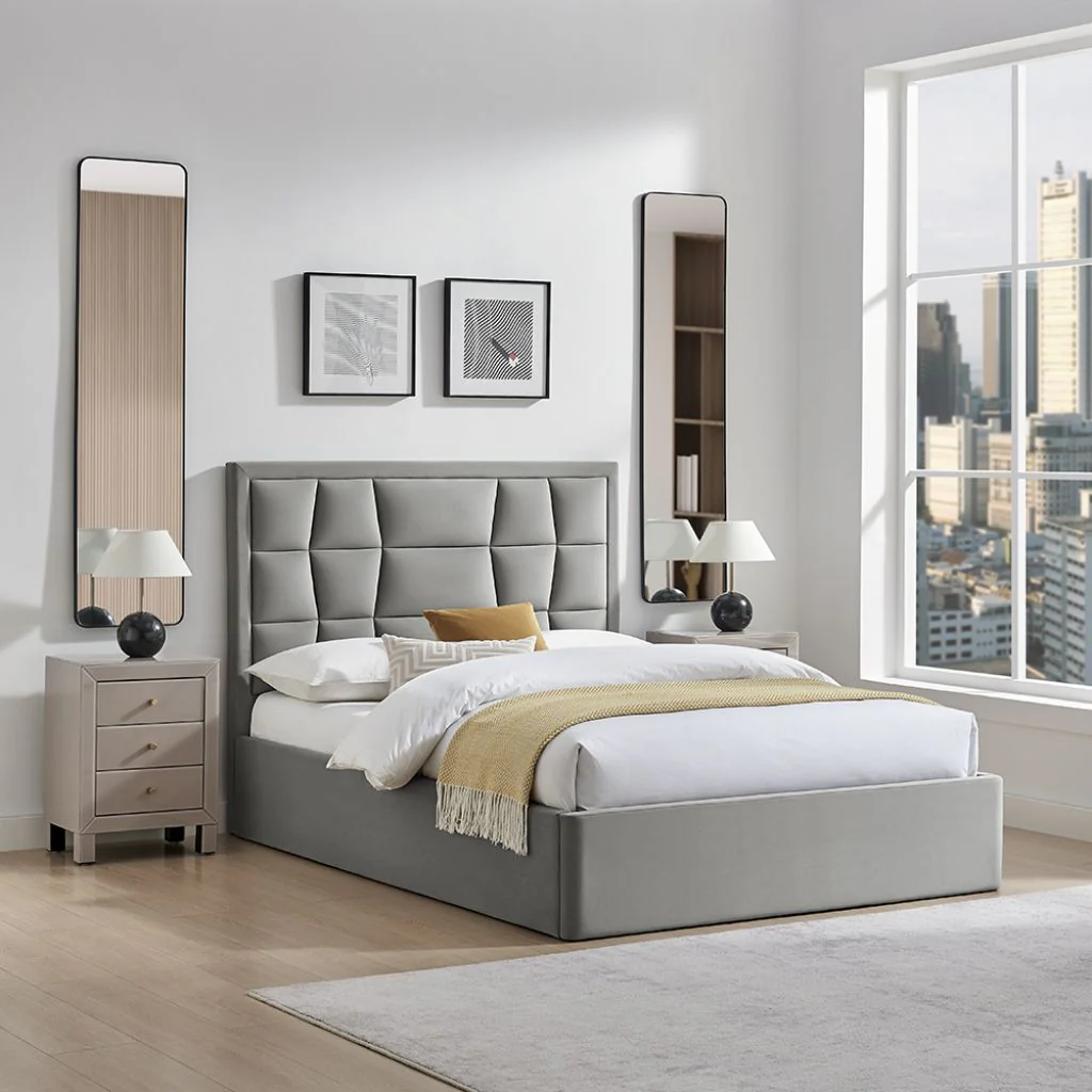 Carmen Silver Storage Bedframe Range by Limelight - Image 2