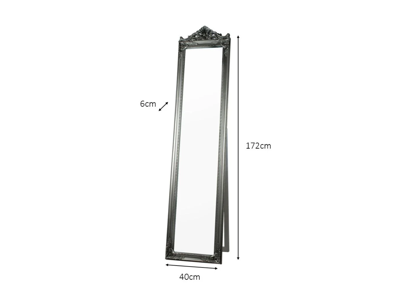 Chateau Cheval Mirror in Silver by Tara Lane - Image 3