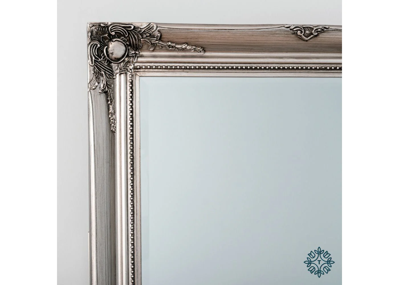 Chateau Wide Cheval Mirror in Champagne by Tara Lane - Image 4