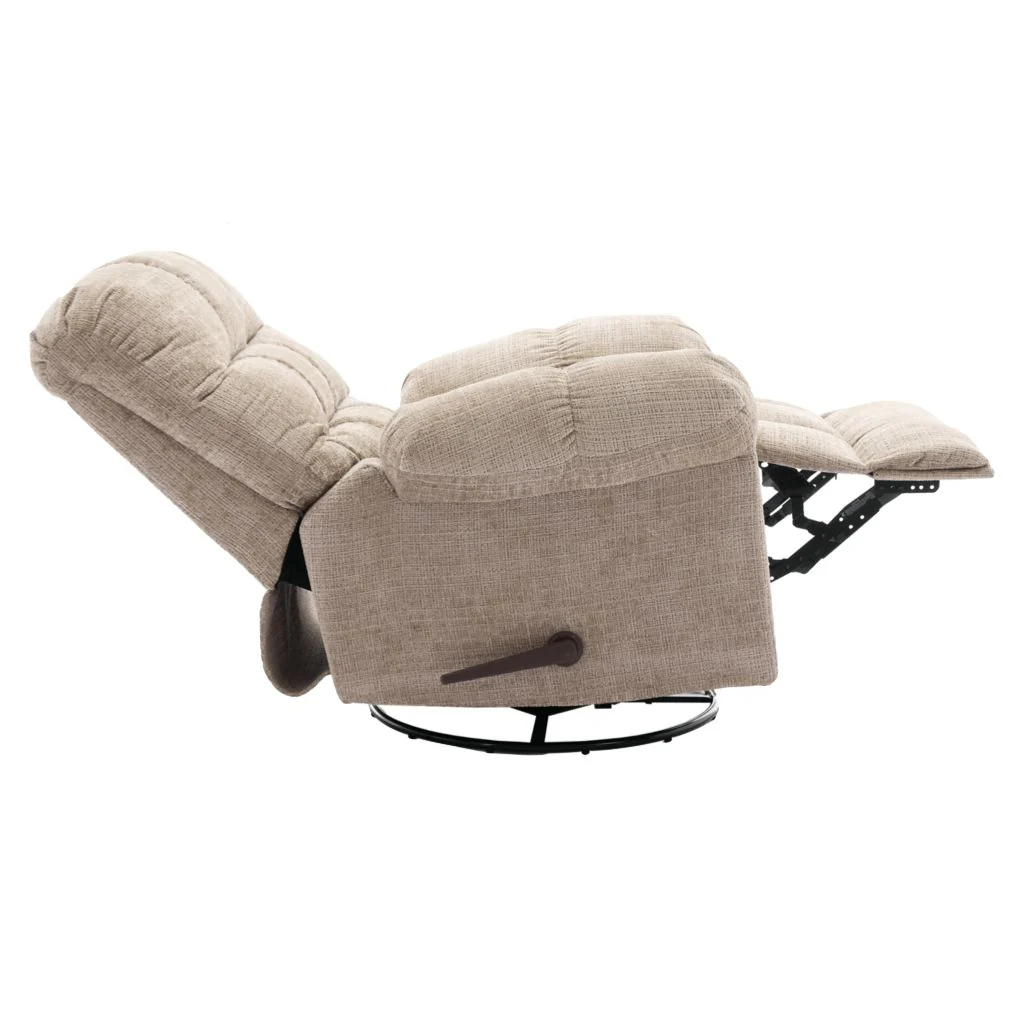 Cloud Beige Swivel Recliner by Annaghmore - Image 2