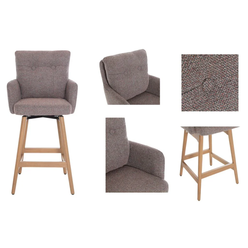 Pair of Cotswold Blush Granite Counter Stools by Annaghmore - Image 3