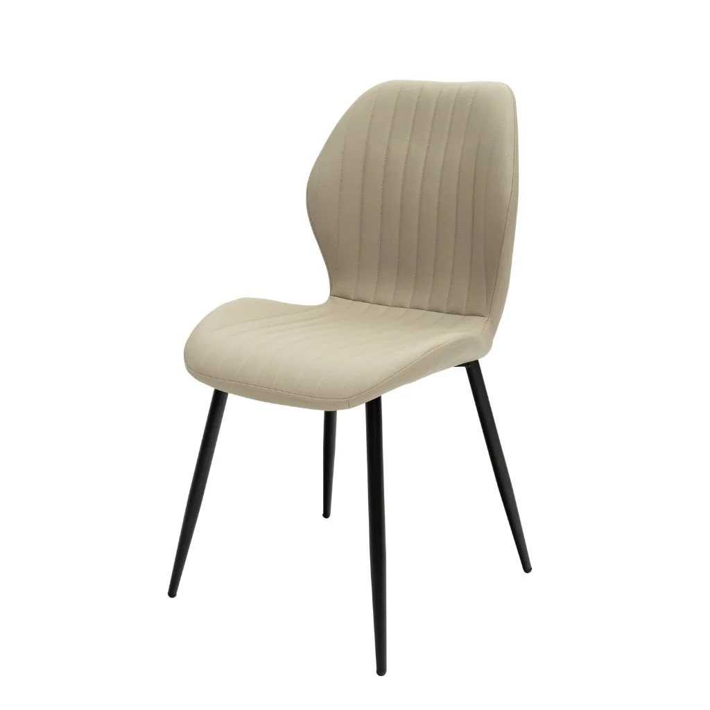 Dalmine Stone Faux Leather Dining Chair