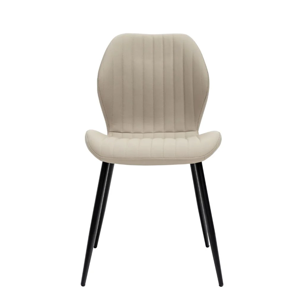 Dalmine Stone Faux Leather Dining Chair - Image 2