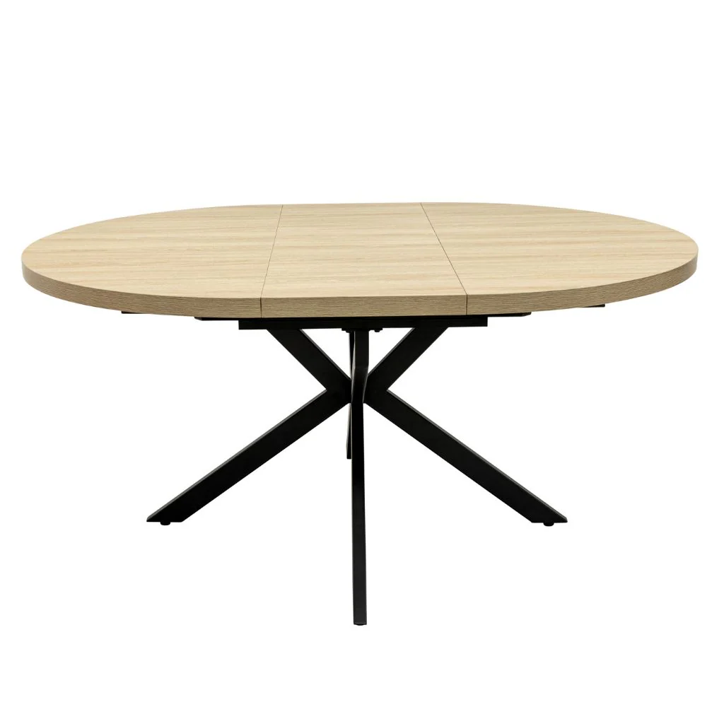 Delta 1.2m Round Extending Oak Dining Table - Image 2