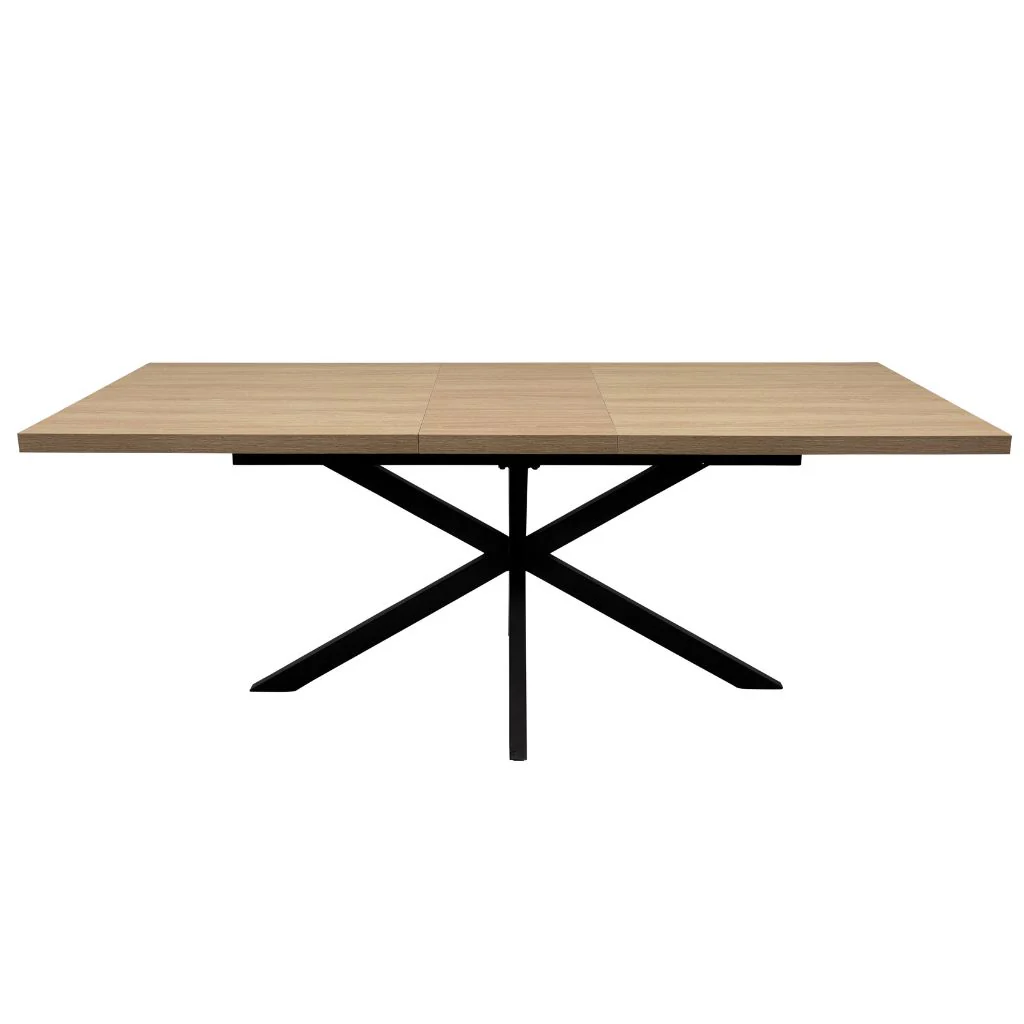 Delta 1.6m Extending Oak Dining Table - Image 4