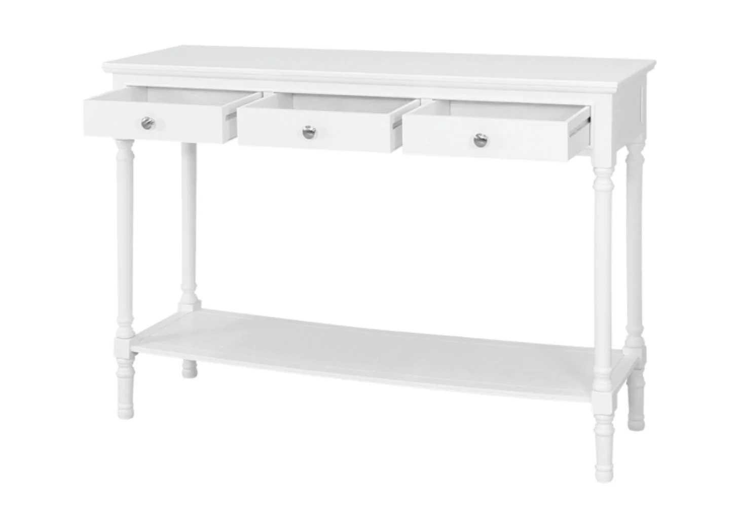 Delta Large White Console Table by Lina Home - Image 3