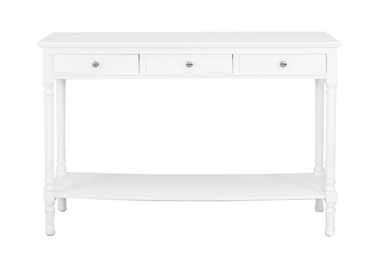 Delta Large White Console Table by Lina Home - Image 5