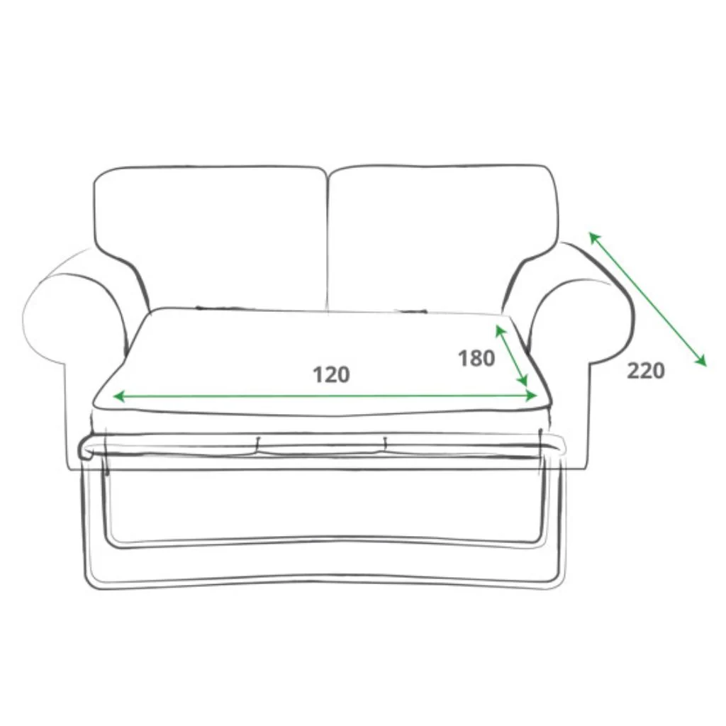 Detroit Empoli Silver 2-Seater Sofabed by Sweet Dreams - Image 5