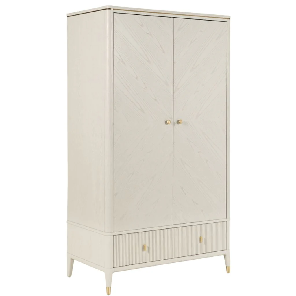 Diletta Stone 2 Door Wardrobe by Vida Living