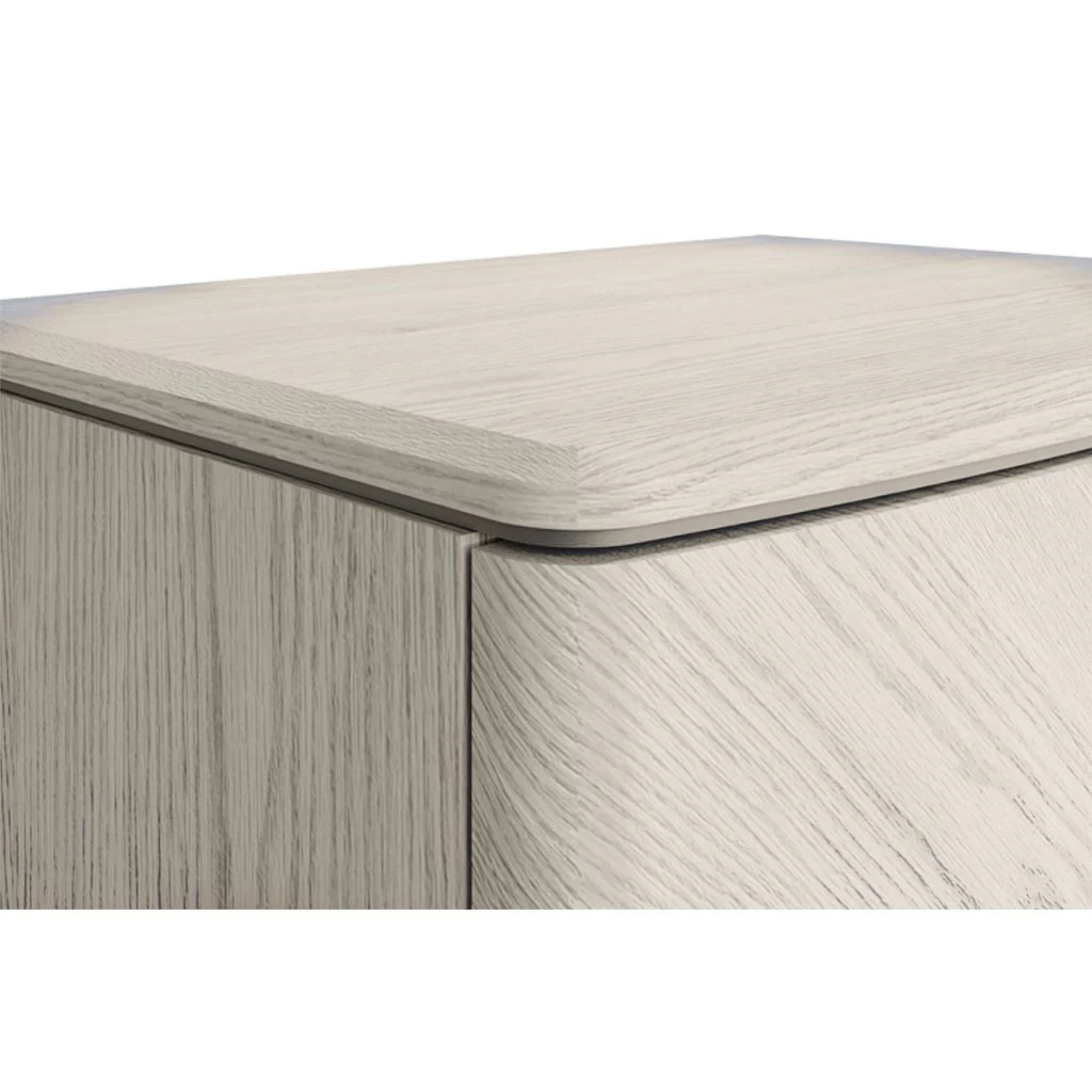Diletta Stone 2 Drawer Bedside Table by Vida Living - Image 2