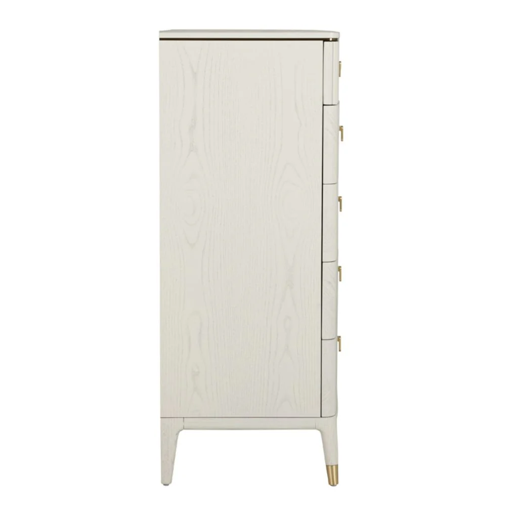 Diletta Stone 5 Drawer Tall Chest by Vida Living - Image 2