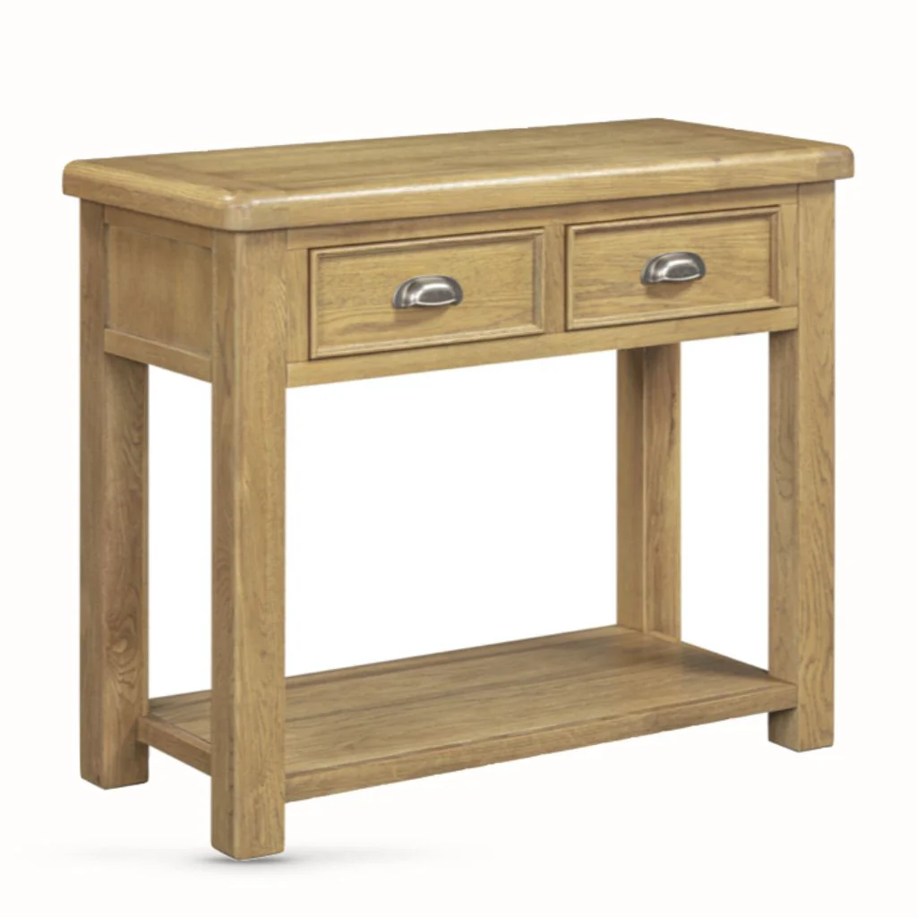 Dorchester Oak 2 Drawer Console by Annaghmore