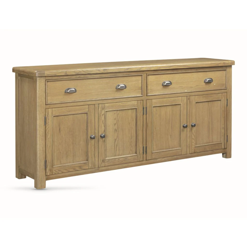 Dorchester Oak 4 Door Sideboard by Annaghmore