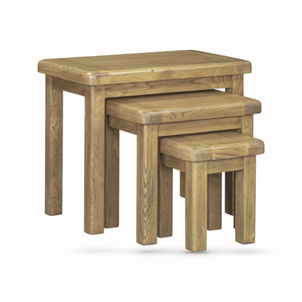 Dorchester Oak Nest of Tables by Annaghmore