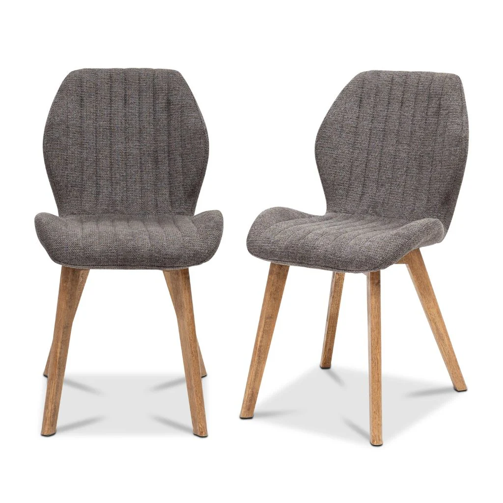 Dossena Grey Fabric Dining Chair - Image 3