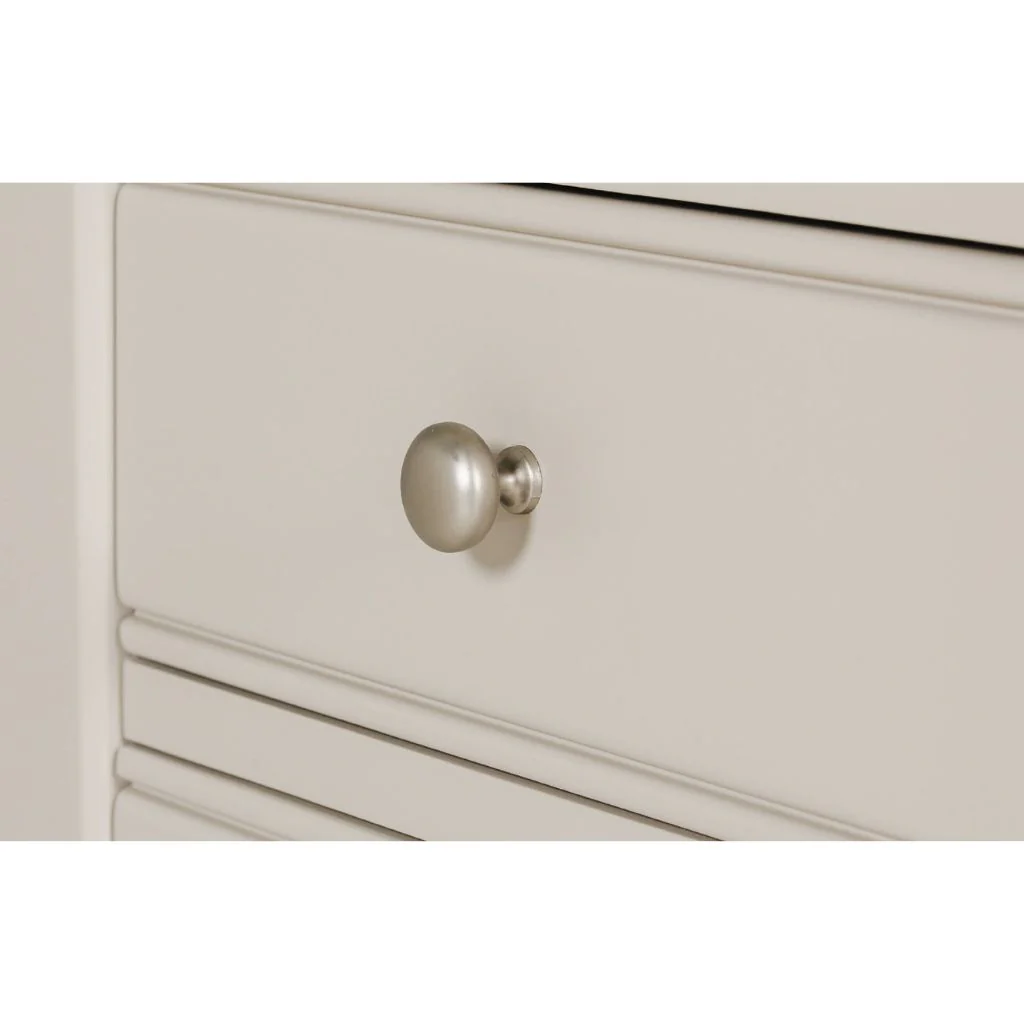 Doune Taupe 3 Drawer Bedside Table by Vida Living - Image 4