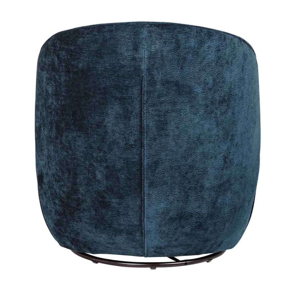 Edie Blue Swivel Accent Chair by Vida Living - Image 3