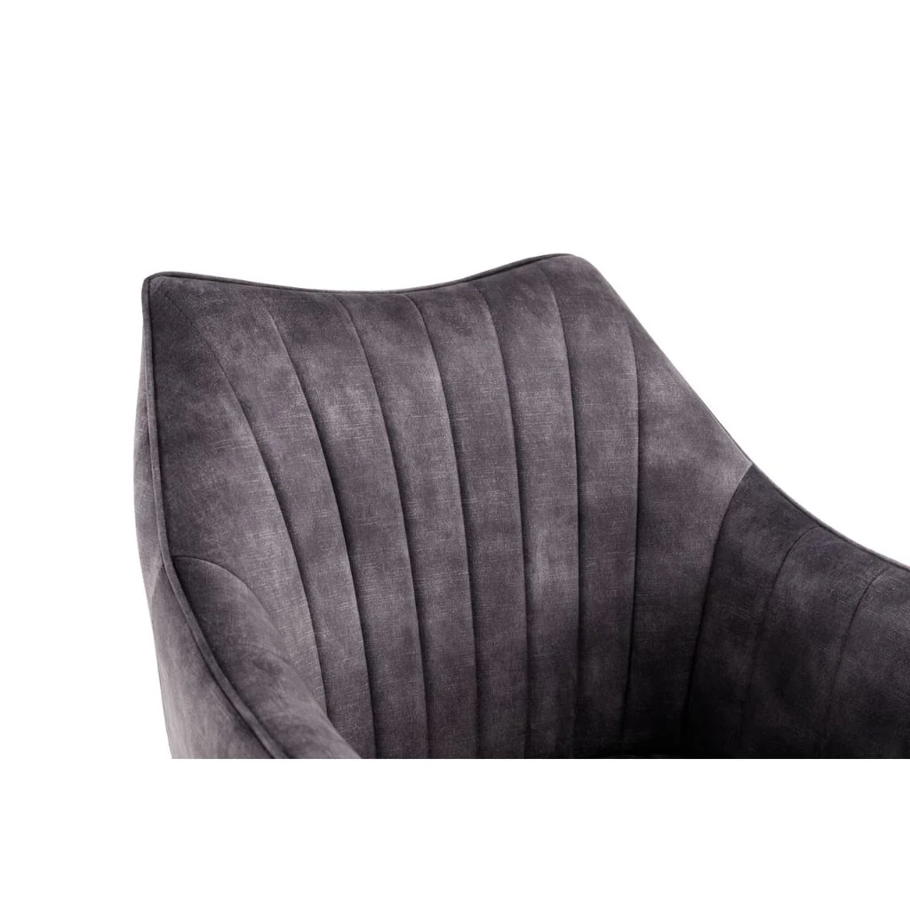 Pair of Elmer Anthracite Dining Chairs by Balmoral - Image 4