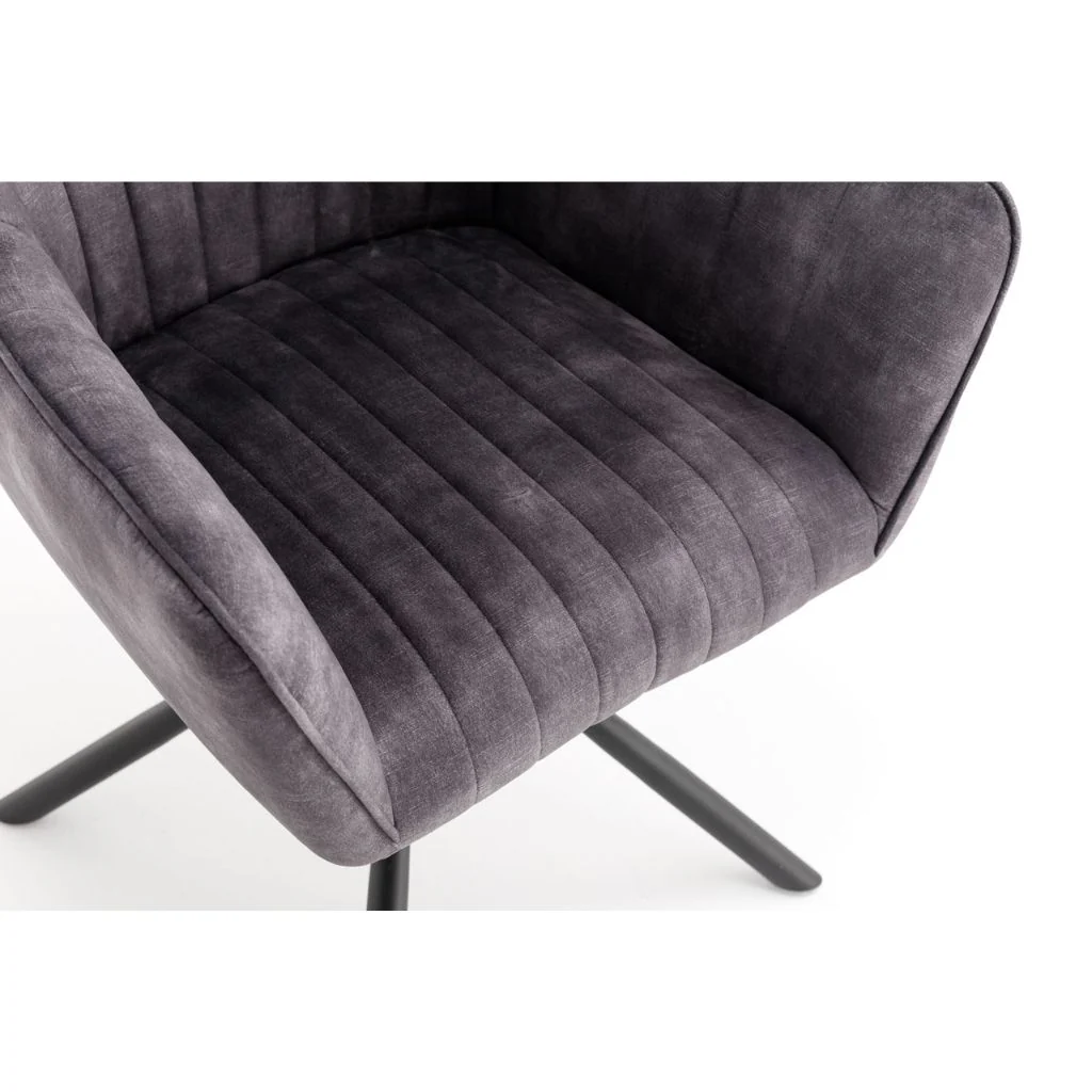 Pair of Elmer Anthracite Dining Chairs by Balmoral - Image 5