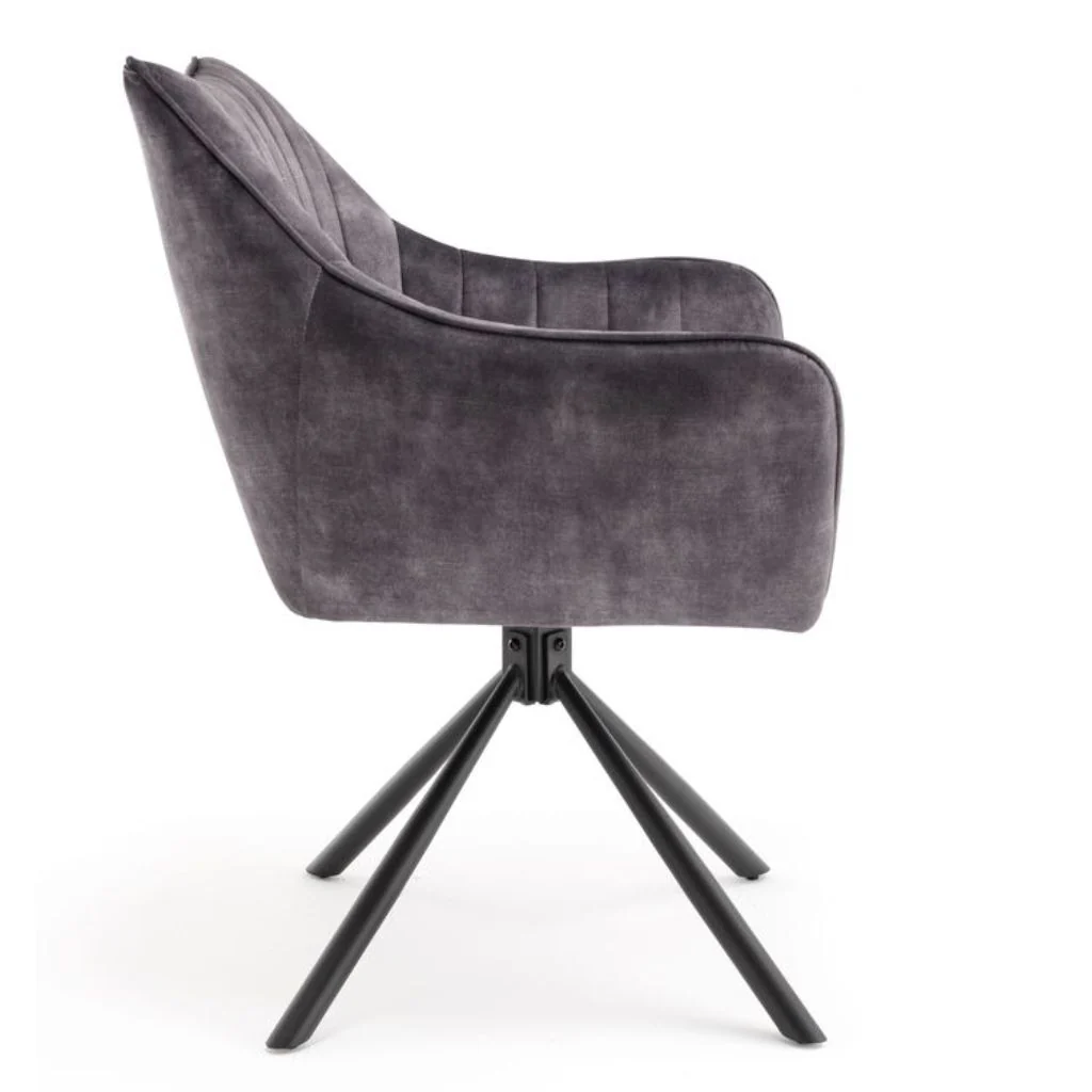 Pair of Elmer Anthracite Dining Chairs by Balmoral - Image 7
