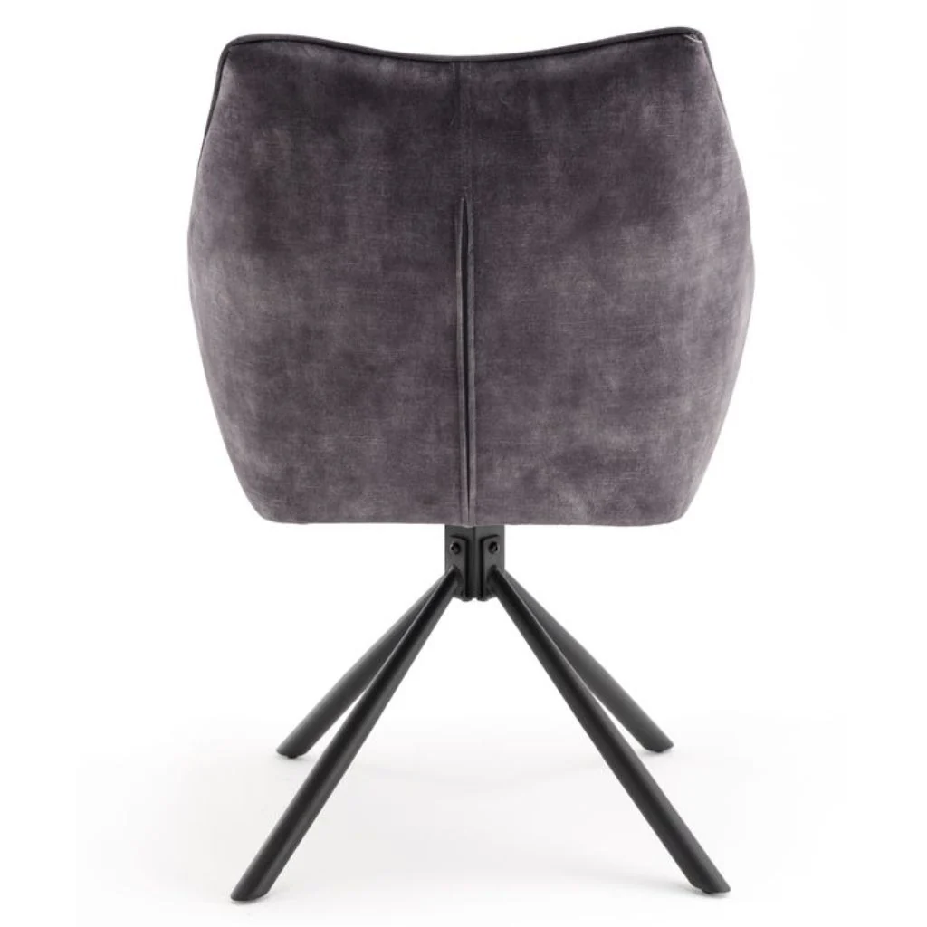 Pair of Elmer Anthracite Dining Chairs by Balmoral - Image 8