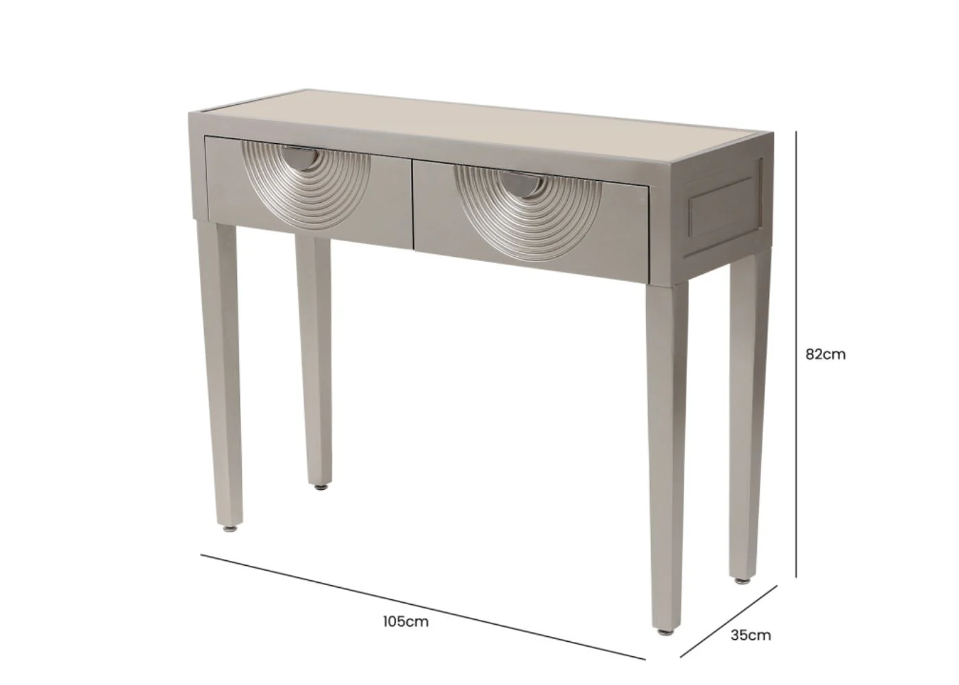 Elon Gold 2-Drawer Console Table by Lina Home - Image 2