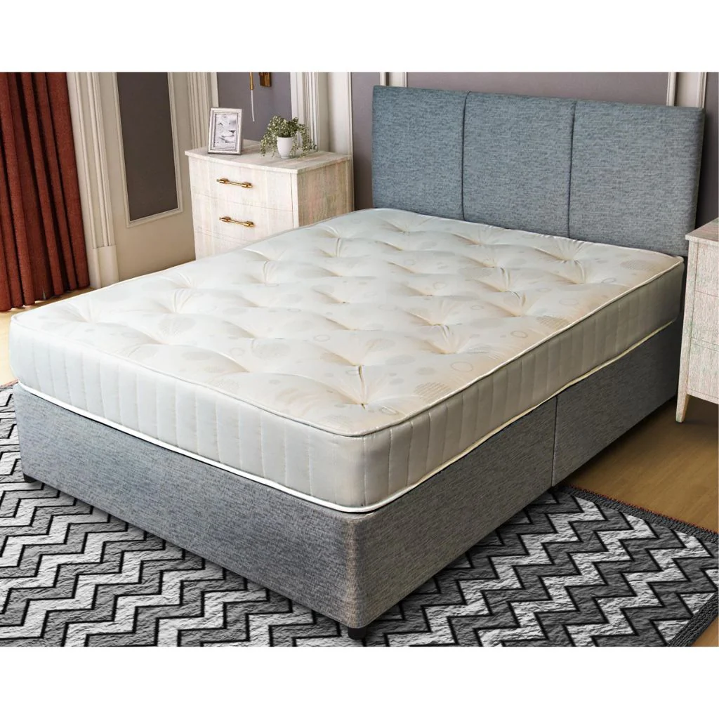 Essential Base + Nanci 20" Headboard Set in Grey by Sleep Source