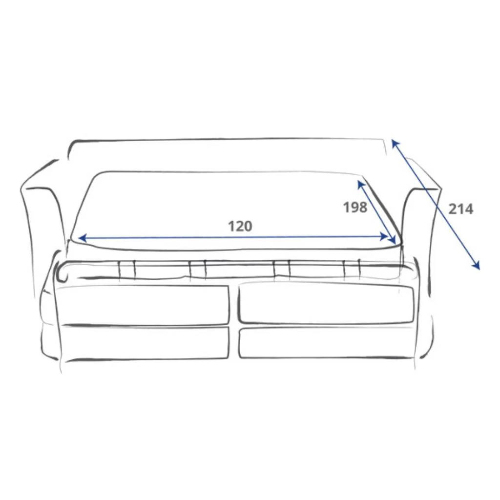 Eve Opulence Granite 2-Seater Sofabed by Sweet Dreams - Image 5