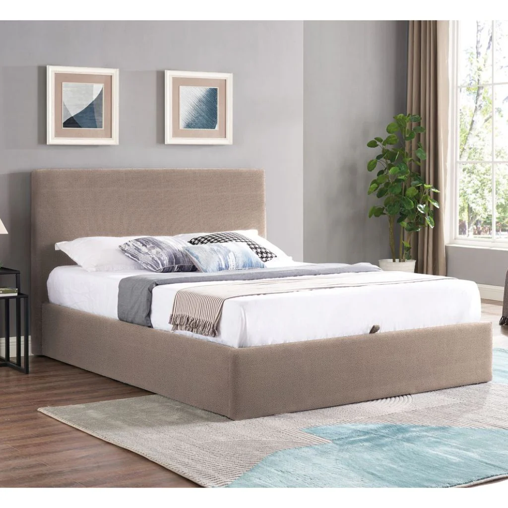 Ezra Beige Ottoman Bedframe Range by Balmoral