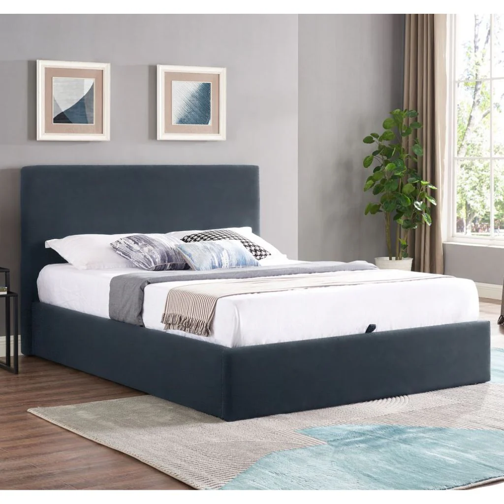 Ezra Navy Ottoman Bedframe Range by Balmoral