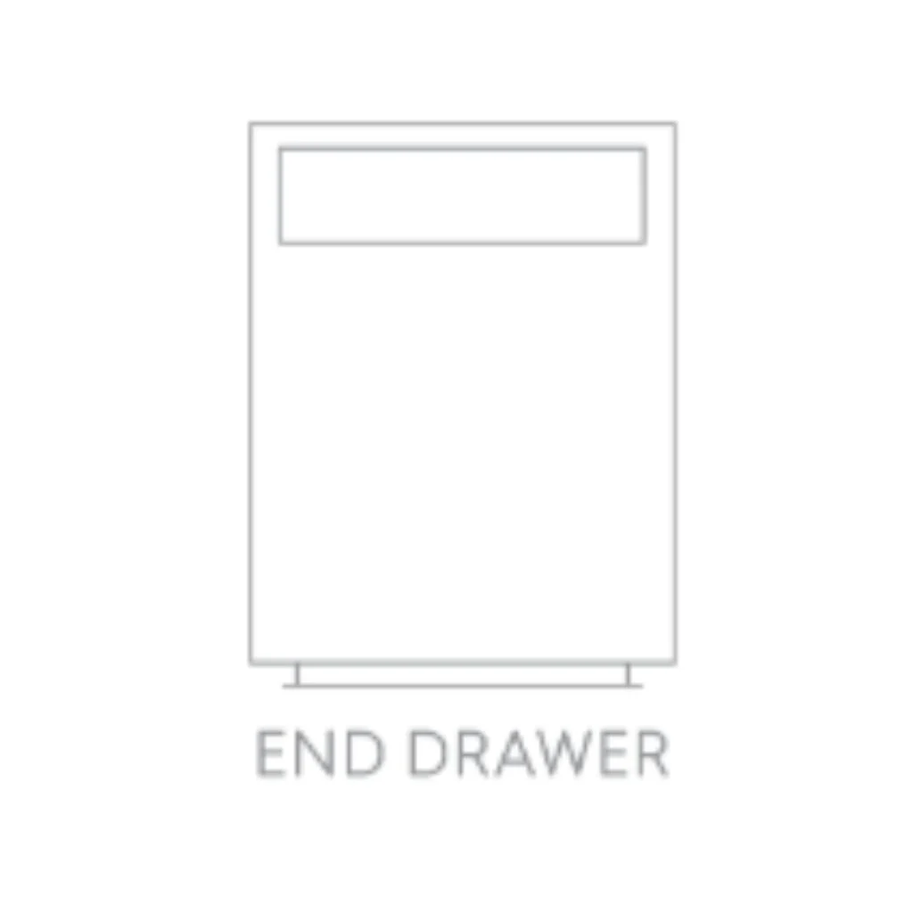 Fabric Base With End Drawer Range by Aurora - Image 3