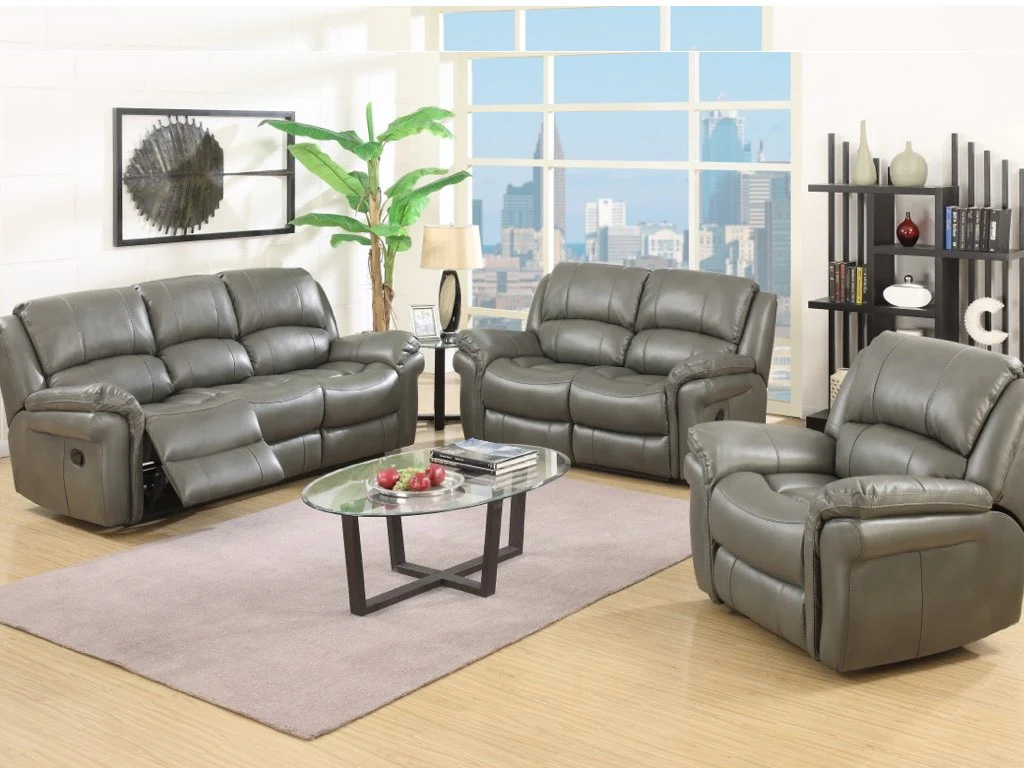 Farnham Tan Leather Air Reclining Sofa by Annaghmore - Premium Range - Image 8