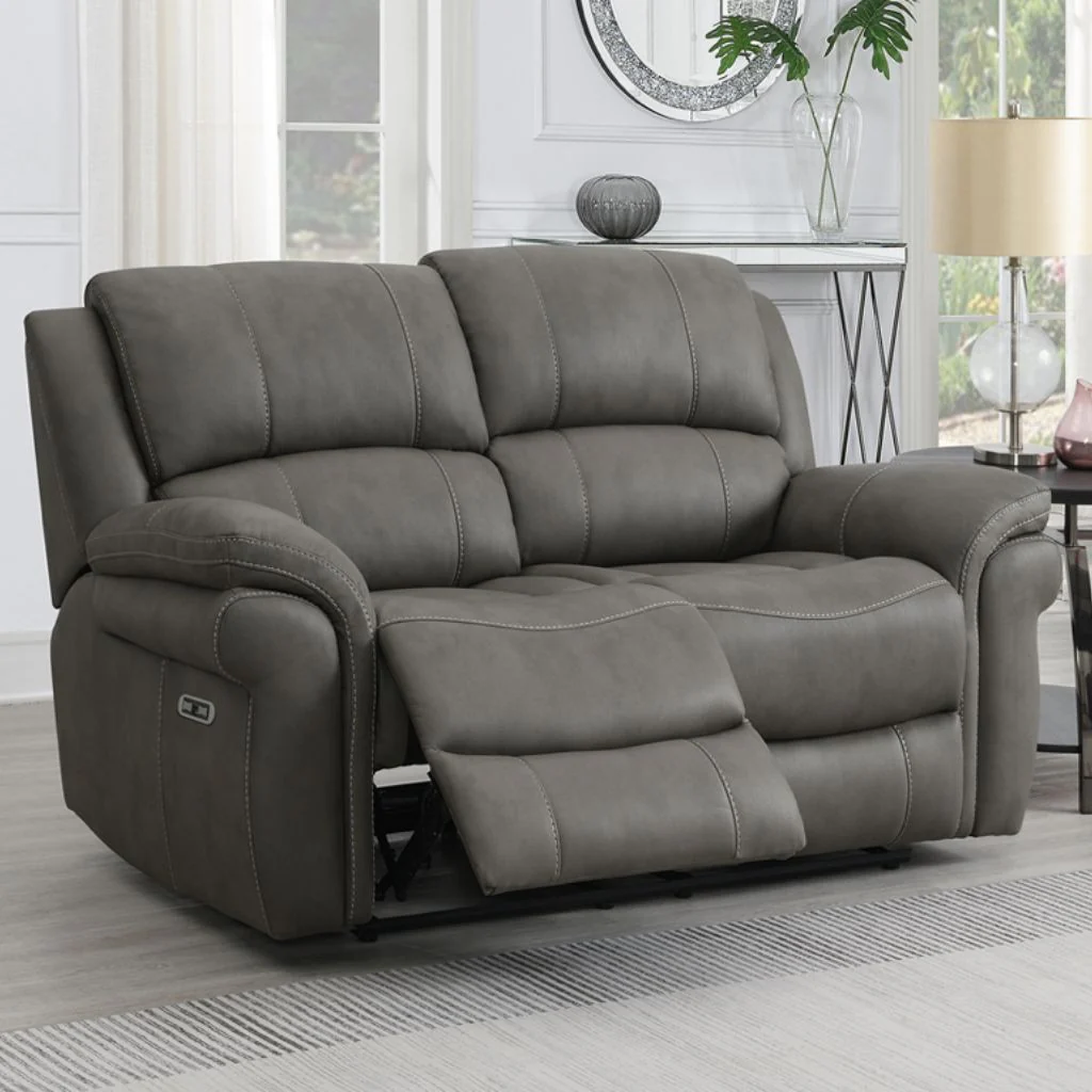 Farnham Ultra Grey Electric Reclining Sofa Range by Annaghmore - Image 3