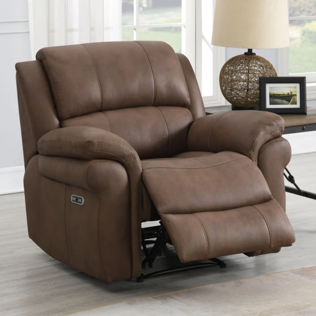 Farnham Ultra Tan Electric Reclining Sofa Range by Annaghmore - Image 2