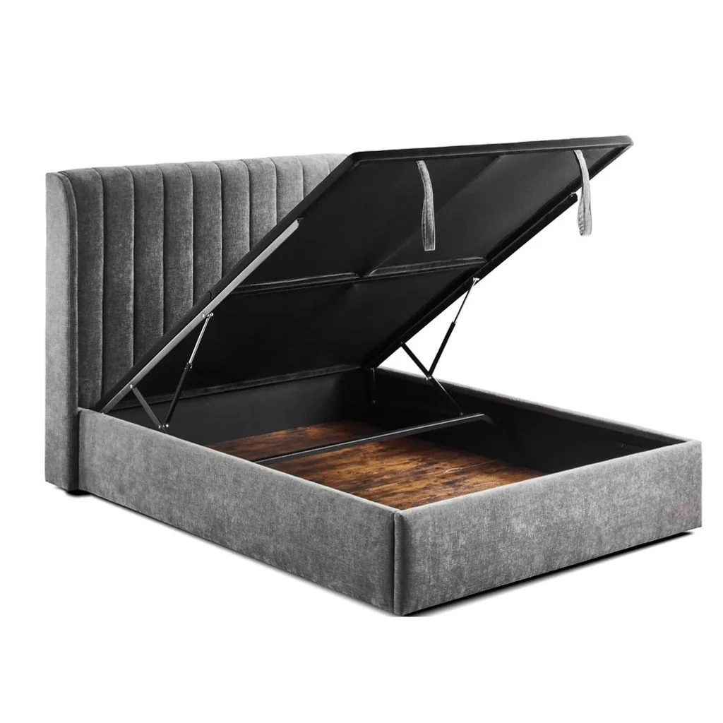 Frida Grey Storage Bedframe by Honey B - Image 2