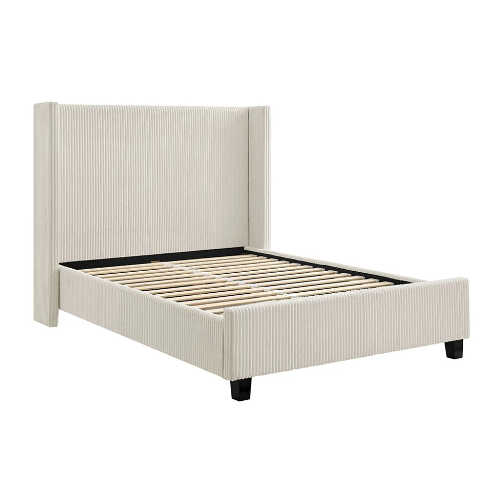 Gemini Natural Cord Fabric Bedframe Range by Limelight - Image 4