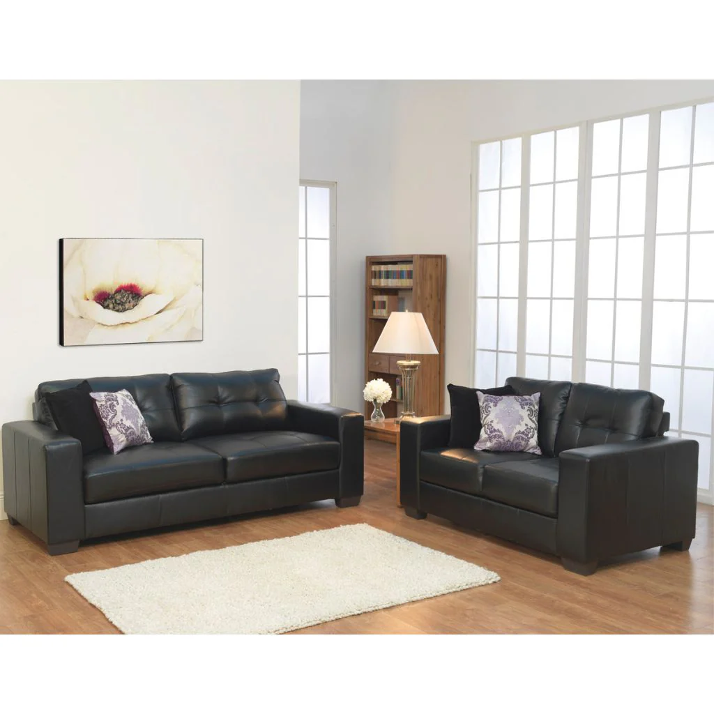 Gemona Black 3+2 Sofa Set by Vida Living