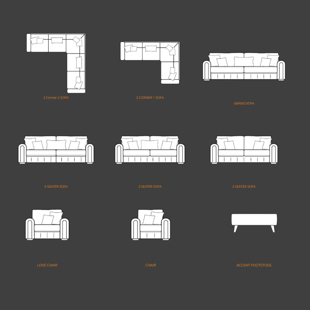 Glamour Stone Sofa Range by Lebus - Image 8