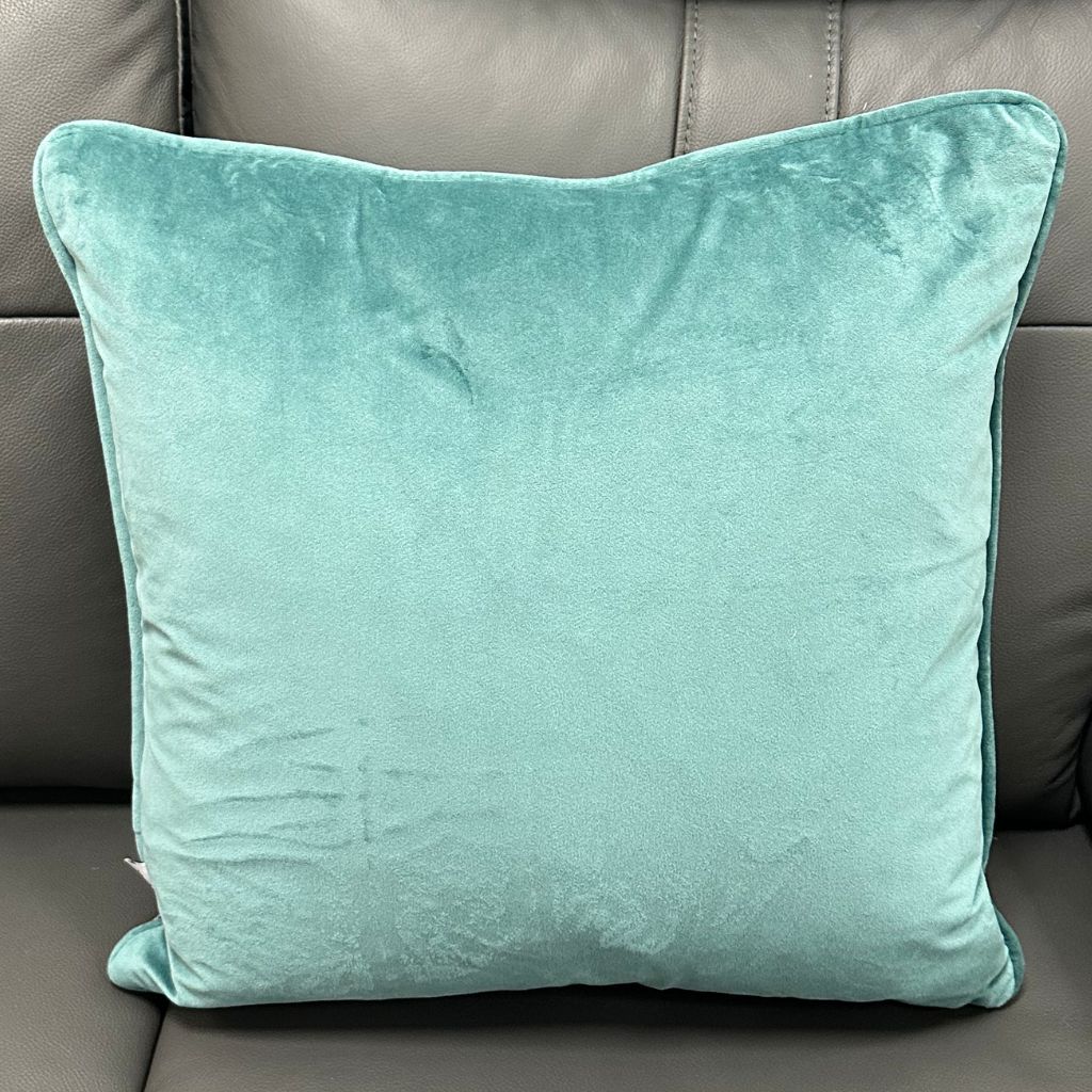 Green Abstract Cushion - Image 2