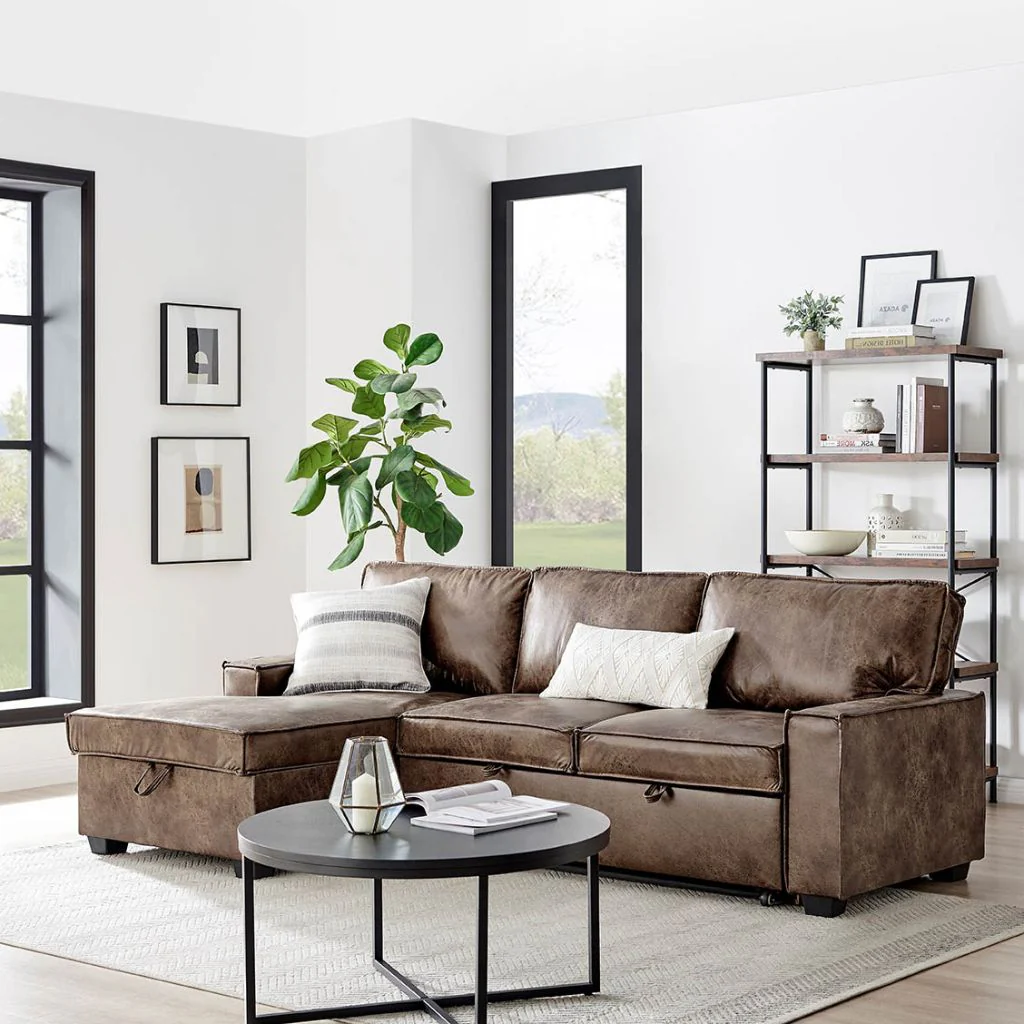 Havar LHF Corner Sofa Bed by Derrys