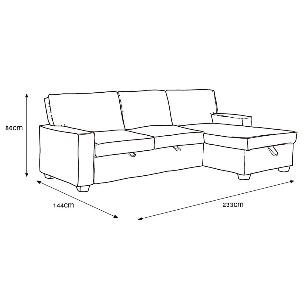Havar RHF Corner Sofa Bed by Derrys - Image 6